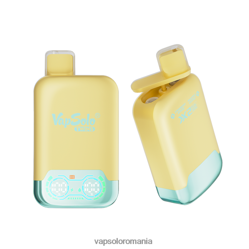 VapSolo Flavours - VapSolo TWINS vapa de unică folosință Z20RBX31 ananas, nucă de cocos și banană căpșuni