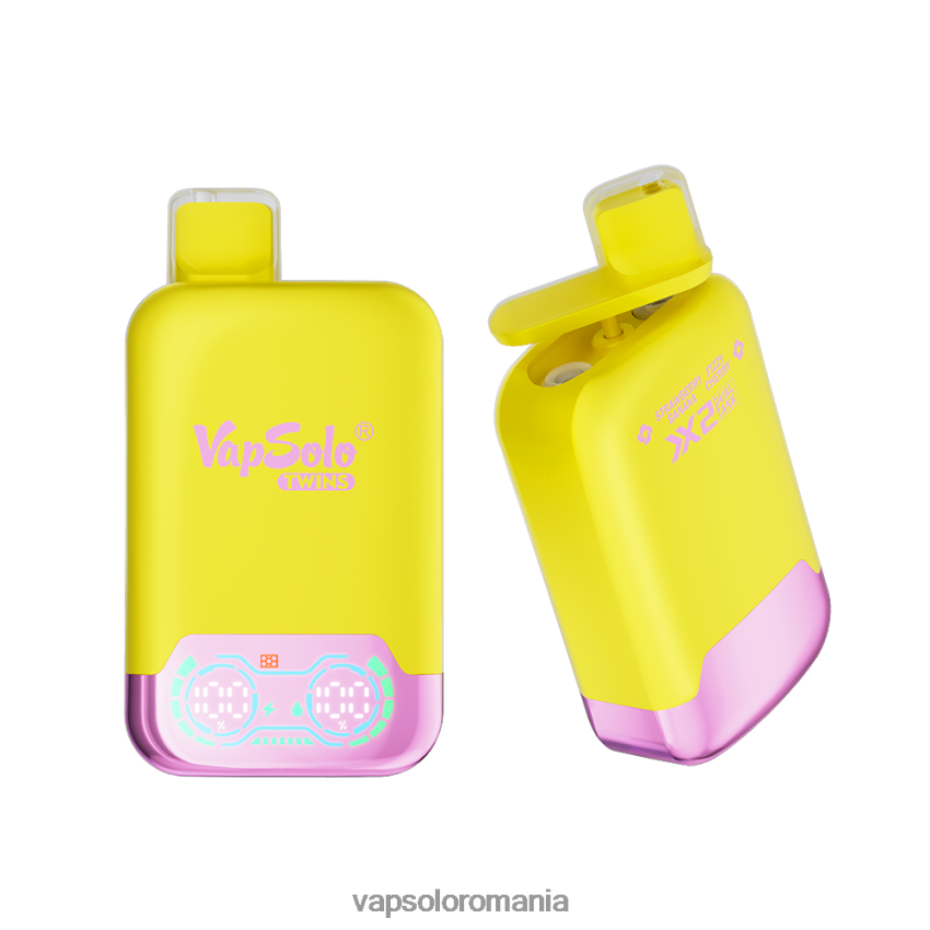 VapSolo Puffs - VapSolo TWINS vapa de unică folosință Z20RBX32 banană căpșuni și cireșe gazoase