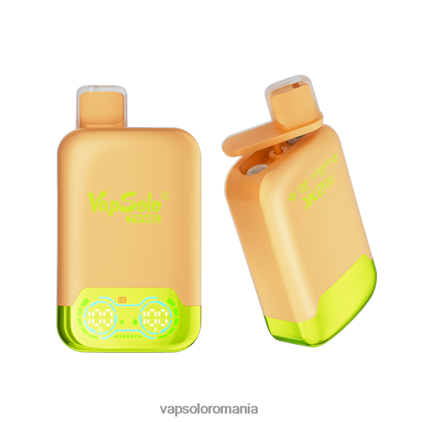 VapSolo Romania - VapSolo TWINS vapa de unică folosință Z20RBX29 lămâie lămâie și gheață de pepene verde