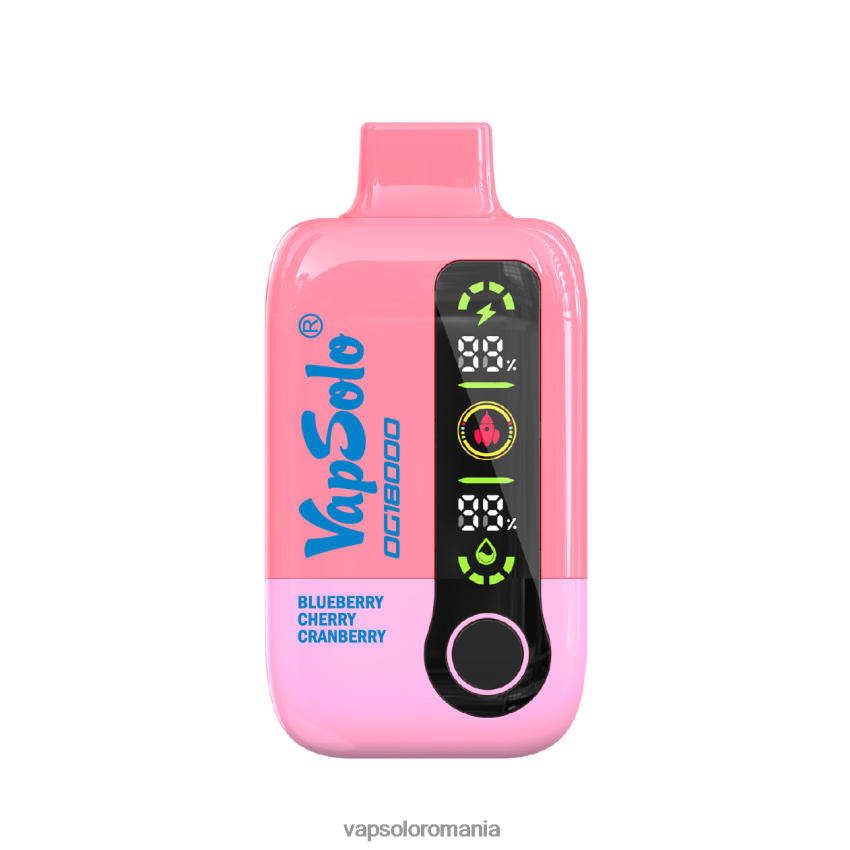VapSolo Romania - VapSolo DG18000 vapa de unică folosință Z20RBX49 afine cireș merișor
