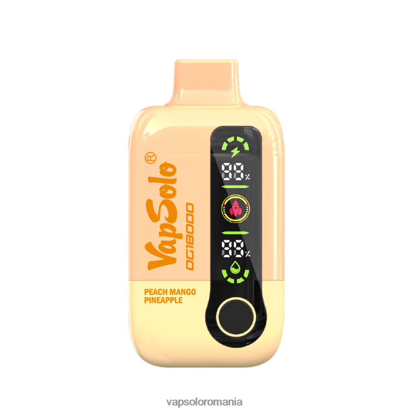 VapSolo Romania - VapSolo DG18000 vapa de unică folosință Z20RBX53 piersic mango ananas