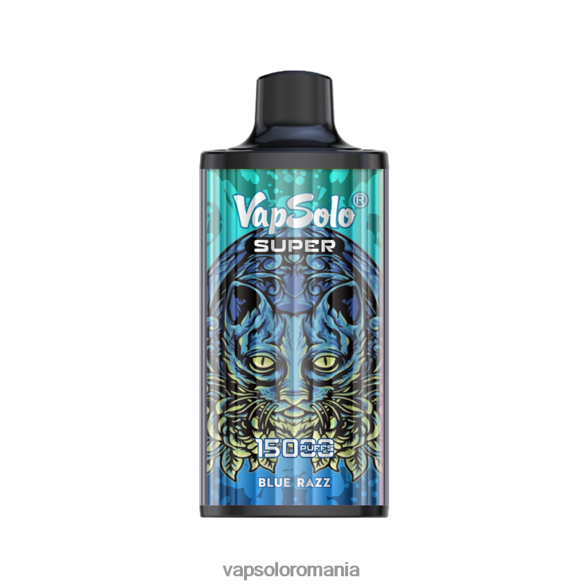 VapSolo Review - VapSolo SUPER vapa de unică folosință Z20RBX14 razz albastru