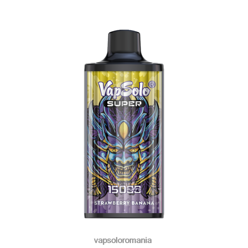 VapSolo Review - VapSolo SUPER vapa de unică folosință Z20RBX22 banană căpșuni