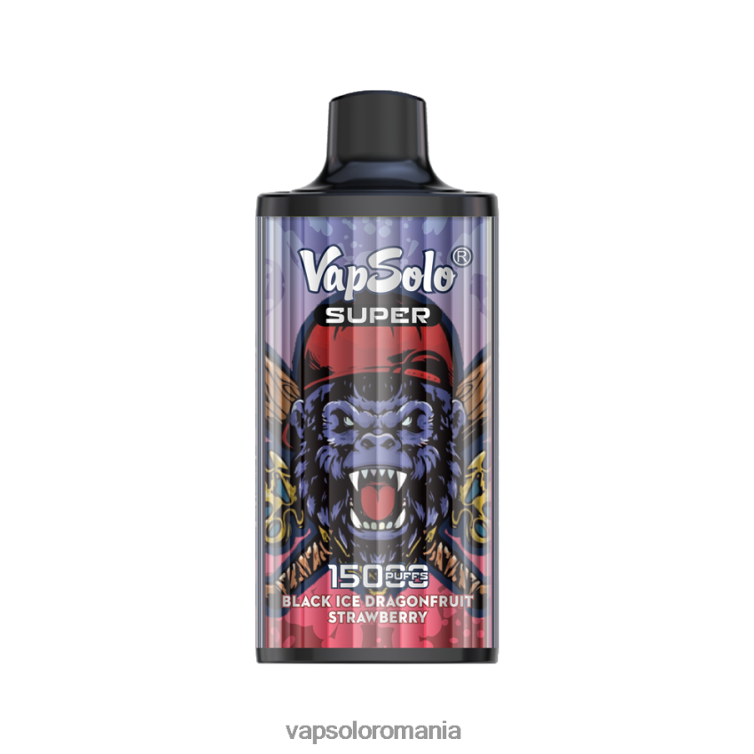 VapSolo Romania - VapSolo SUPER vapa de unică folosință Z20RBX13 gheata neagra dragonofruit capsuni