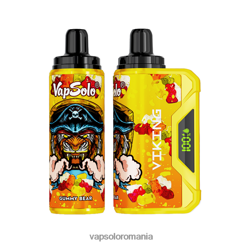 VapSolo Flavours - VapSolo VIKING vapa de unică folosință Z20RBX39 ursuleț de gumă