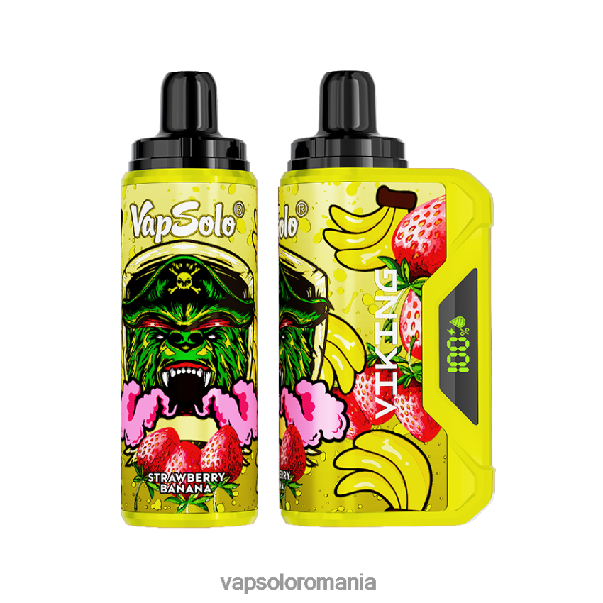 VapSolo Flavours - VapSolo VIKING vapa de unică folosință Z20RBX43 banană căpșuni