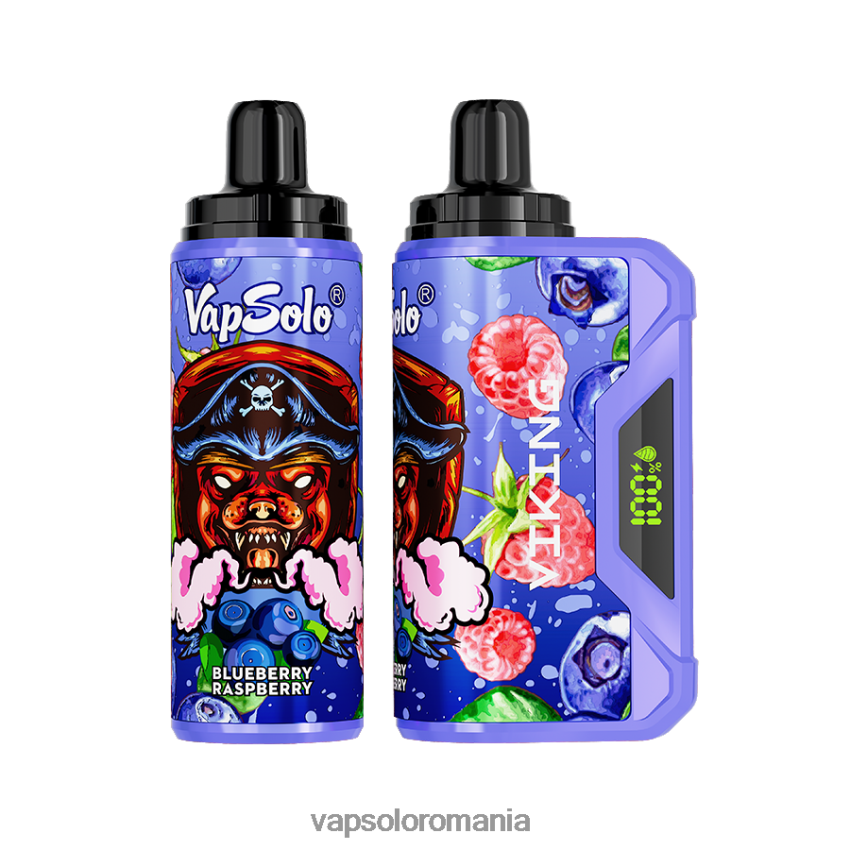 VapSolo Review - VapSolo VIKING vapa de unică folosință Z20RBX38 afine zmeura
